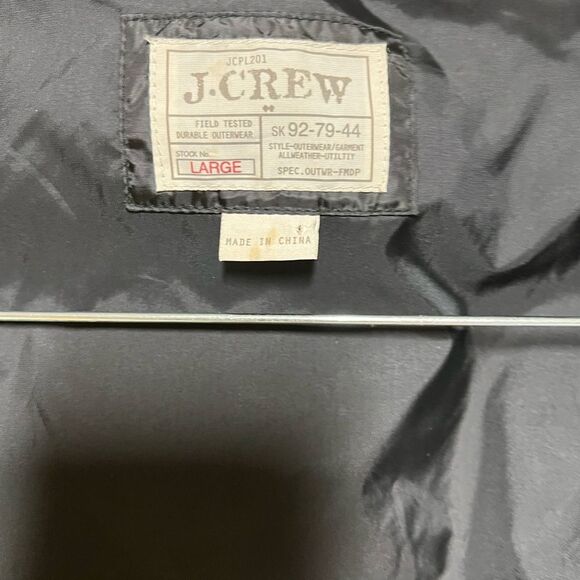 J. Crew Expedition Black Down Puffer Jacket Mens L - Picture 6 of 7